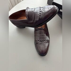 Allen Edmonds Loafer Shoes Men 8.5D Burgundy Leather